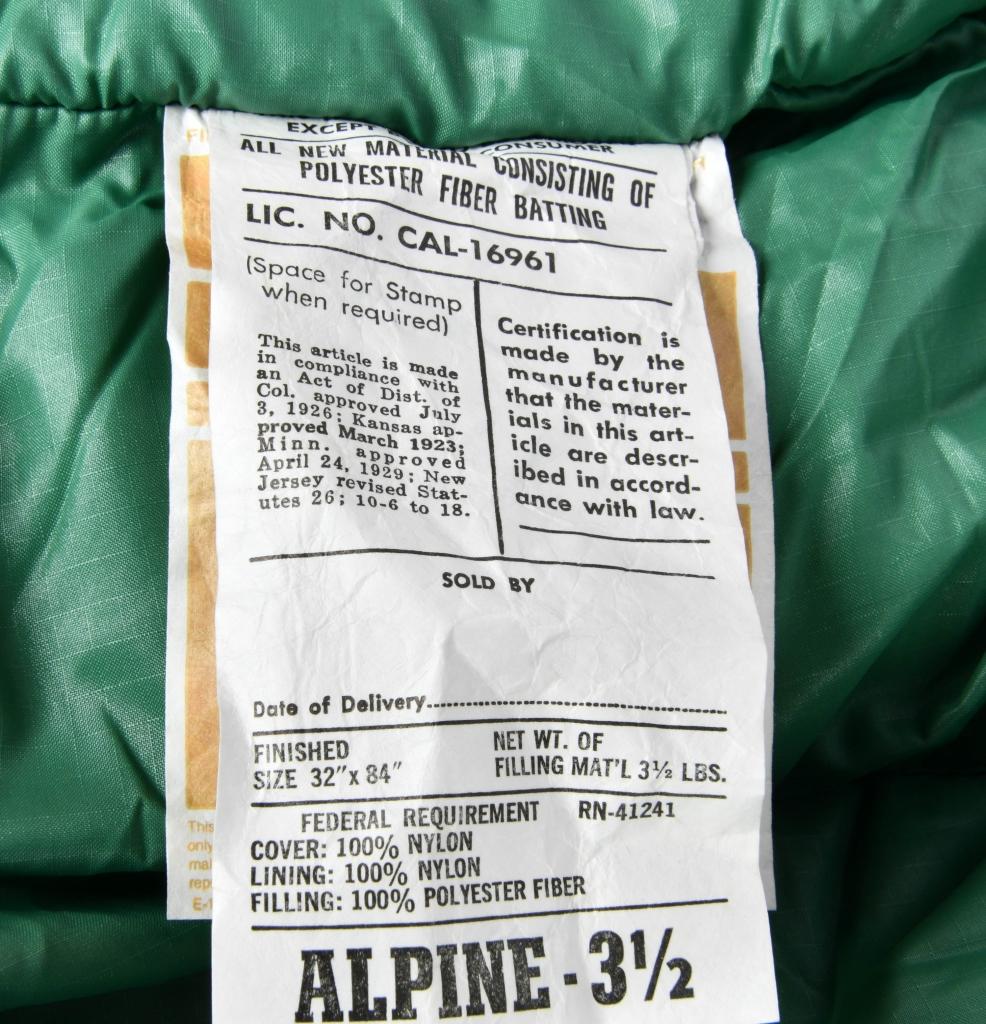 Cabela's Alpine Full Size Sleeping Bag