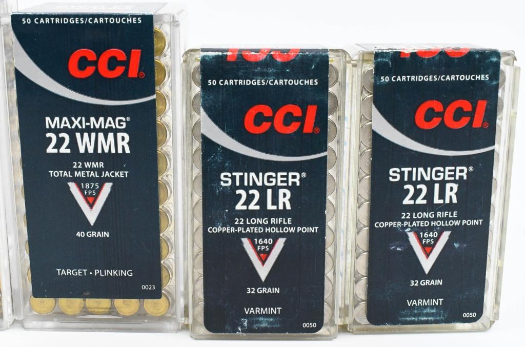 400 Rounds Of CCI .22 LR & .22 WMR Ammunition