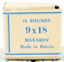 272 Rounds Of 9x18 Makarov Russian Ammunition