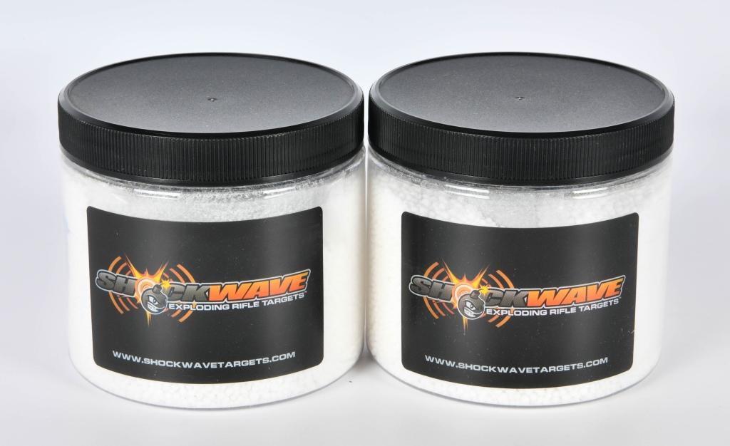 2 Containers Of Shockwave Mixing Boom Target