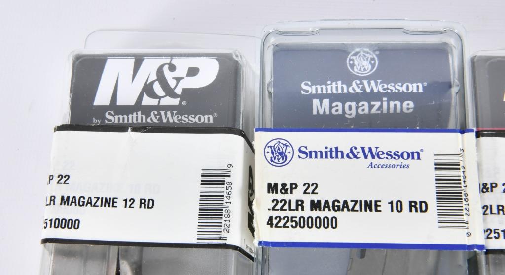 Lot of 6 Smith & Wesson M&P 22 Factory Magazines