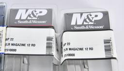 Lot of 6 Smith & Wesson M&P 22 Factory Magazines