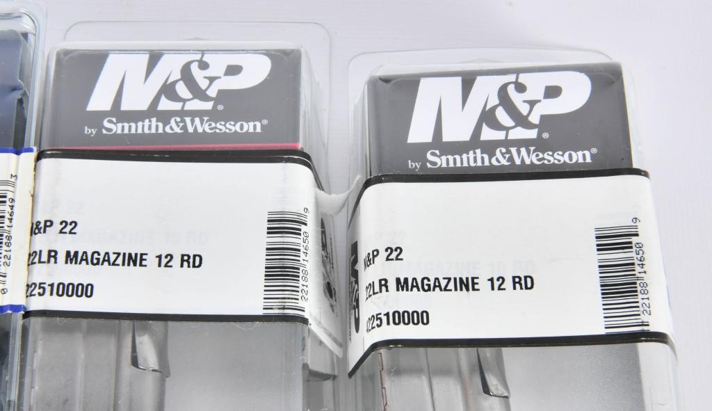 Lot of 6 Smith & Wesson M&P 22 Factory Magazines