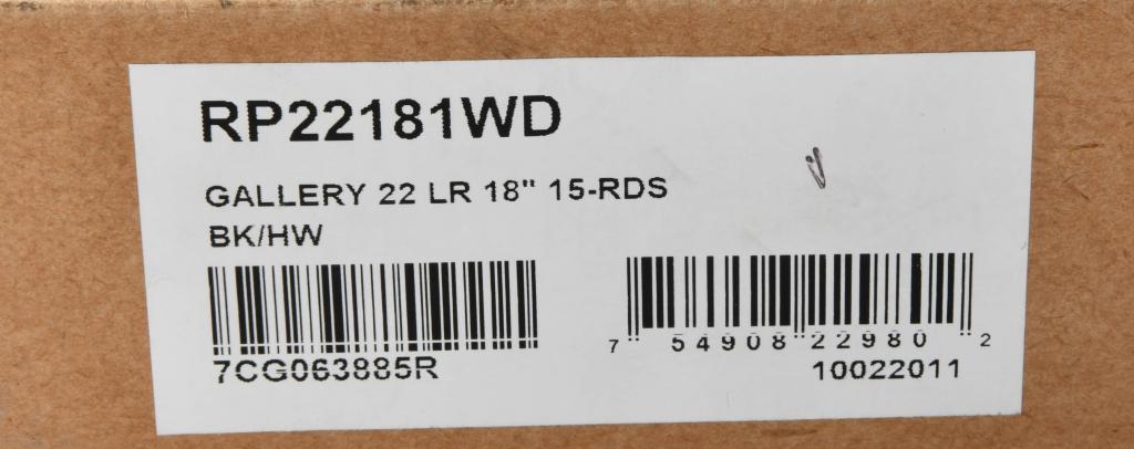New Rossi Gallery .22 LR Pump Action Rifle