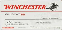 500 Rounds Of Winchester Wildcat .22 LR Ammo