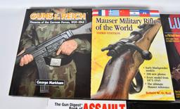 5 Various Military & Guns Books