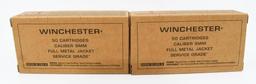 100 Rounds Of Winchester 9mm Luger Ammunition