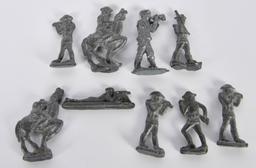 Lot of Nine Lead Army Guys