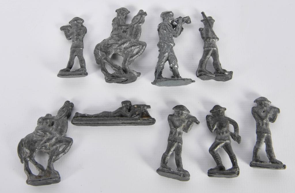 Lot of Nine Lead Army Guys