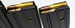 5 Duramag Magazines Loaded With 5.56 Ammunition