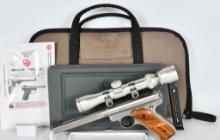 Stainless Ruger Competition Target Slabside Pistol