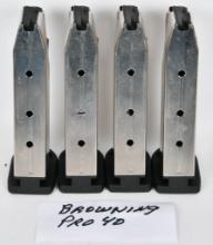 (4) Browning PRO40 14 round Magazines