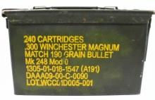 160 Rounds Of .300 Win Mag Match Ammo