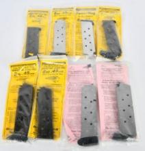 (8) various Chip McCormick 8 rd Mags NIP M1911