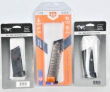 (2) New Glock OEM G43-9mm 6 rd EXT magazine &