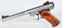 Stainless Ruger MK IV Competition Slabside Pistol