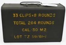 264 Rd Sealed Spam Can M2 .30-06 SPRG Ammo