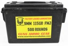 500 Rounds Of Mixed 9mm Luger Ammunition