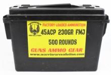 500 Rounds Of Mixed .45 ACP Ammunition