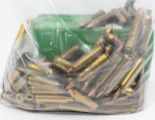 74 Rds Mixed .22-250 Rem & 55 Empty Brass Casings