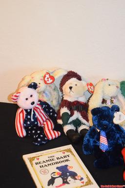 Various TY Beanie Babies, some scarce and early, see photos