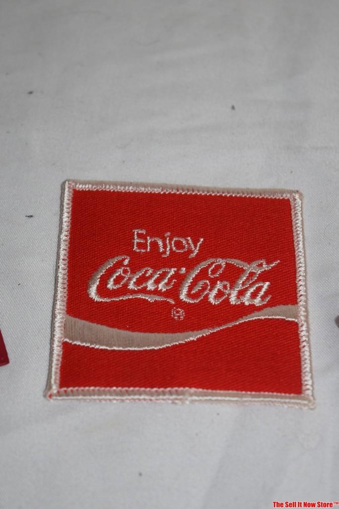 Lot of Vintage Coca-Cola Collectibles Mouse Pads Cork Coasters Patches Pouch Thimbles