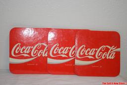 Lot of Vintage Coca-Cola Collectibles Mouse Pads Cork Coasters Patches Pouch Thimbles