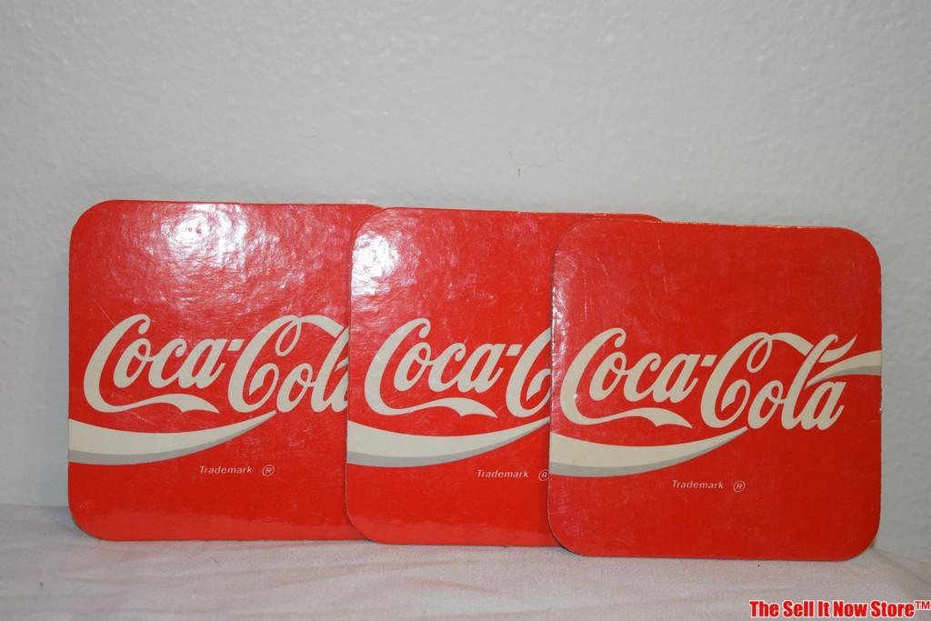 Lot of Vintage Coca-Cola Collectibles Mouse Pads Cork Coasters Patches Pouch Thimbles