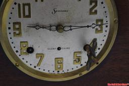 Sessions Silent Chime Mantel Clock With Key