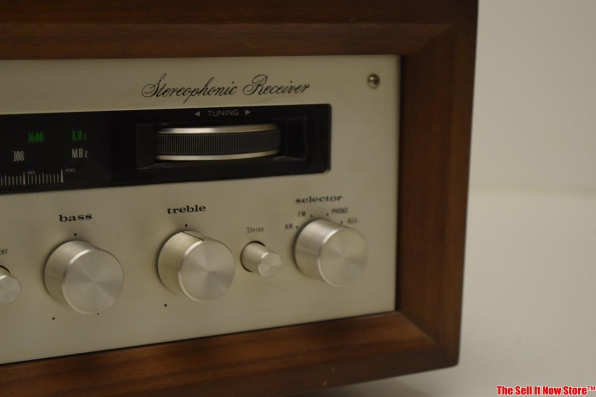 Vintage Marantz Model 28 Twenty Eight Stereo Receiver In Wood Case With Manuals Powers Up