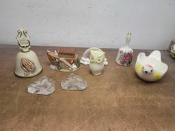 Avon Owl Bottle, figurines, And Paper Weights