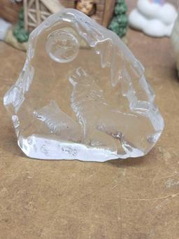 Avon Owl Bottle, figurines, And Paper Weights