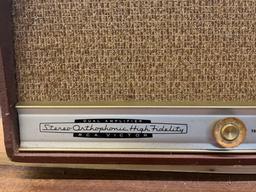 Dual Amplifier Stereo Orthophonic High Fidelity RCA Victor Portable Record Player