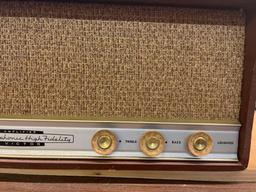 Dual Amplifier Stereo Orthophonic High Fidelity RCA Victor Portable Record Player