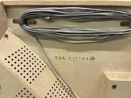Dual Amplifier Stereo Orthophonic High Fidelity RCA Victor Portable Record Player