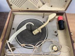 Dual Amplifier Stereo Orthophonic High Fidelity RCA Victor Portable Record Player