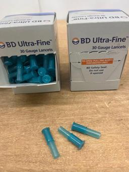 3 Boxes BD Ultra Fine 30 Gauge Lancets