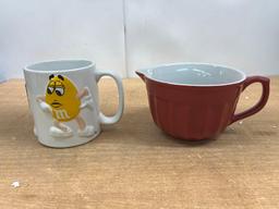 M and M Coffee Cup and Soup Bowl