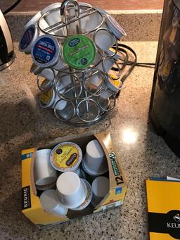 Keurig Coffee Maker with Rack K-cup Holder