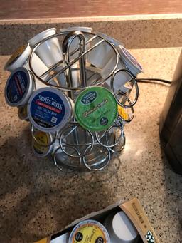 Keurig Coffee Maker with Rack K-cup Holder