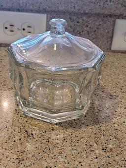 Glass Candy Dish with Lid