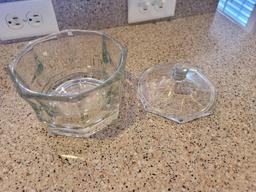 Glass Candy Dish with Lid