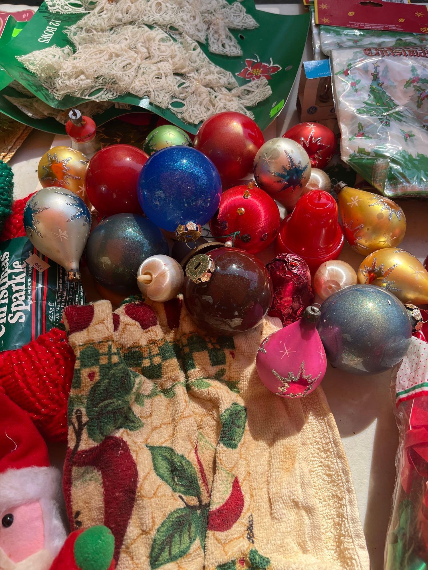 Assorted Christmas Ornaments and Accessories