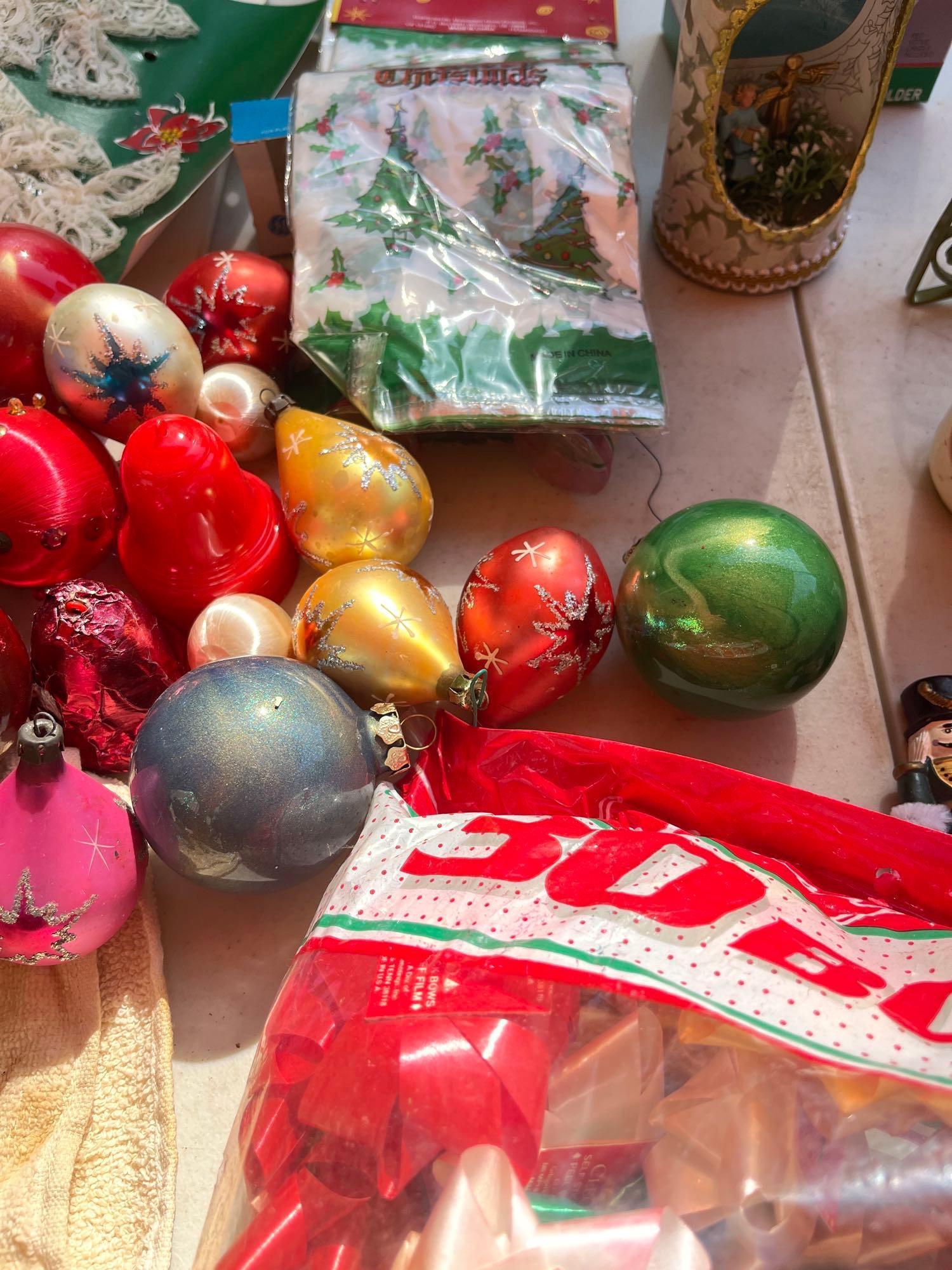 Assorted Christmas Ornaments and Accessories