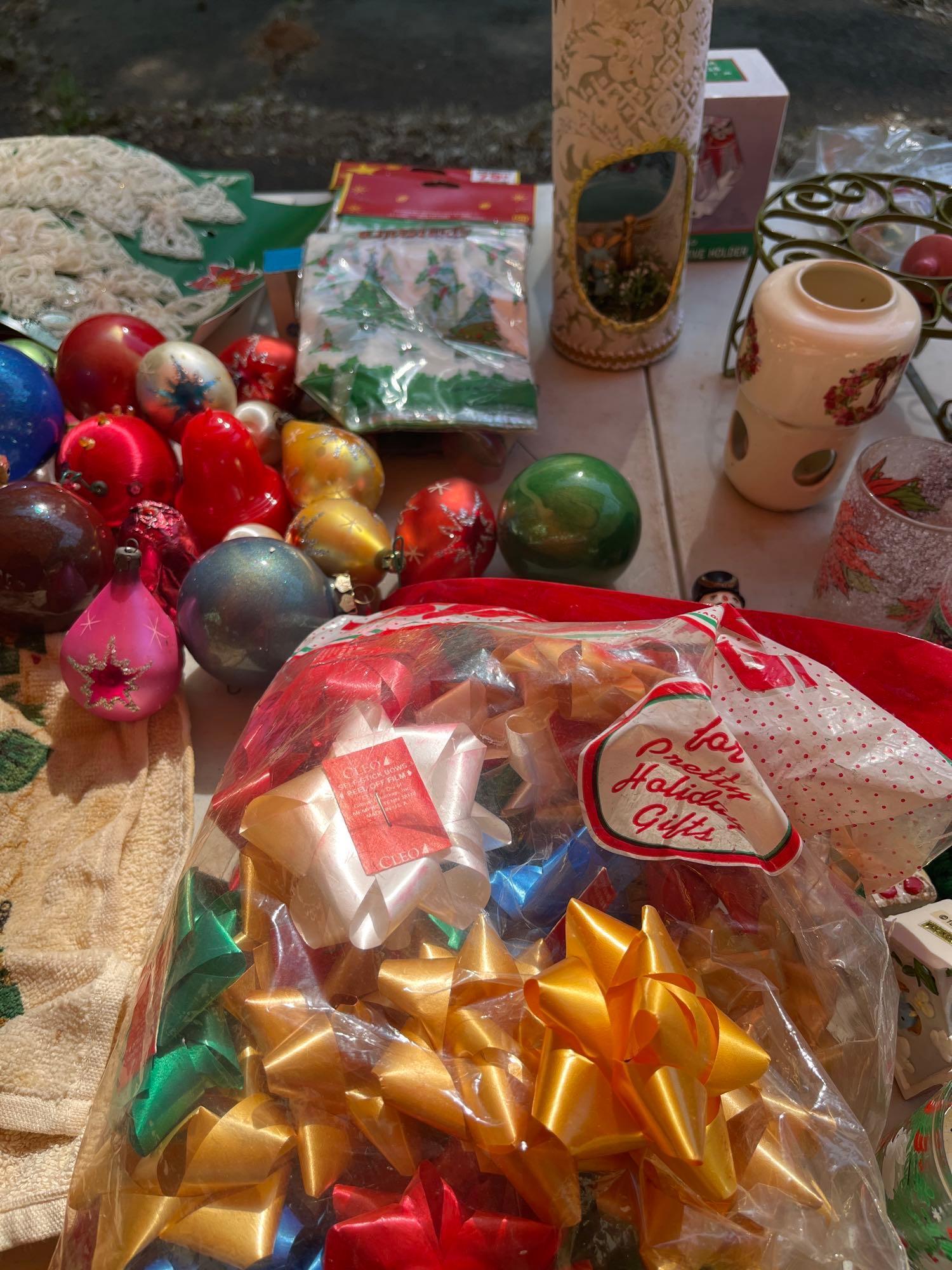 Assorted Christmas Ornaments and Accessories