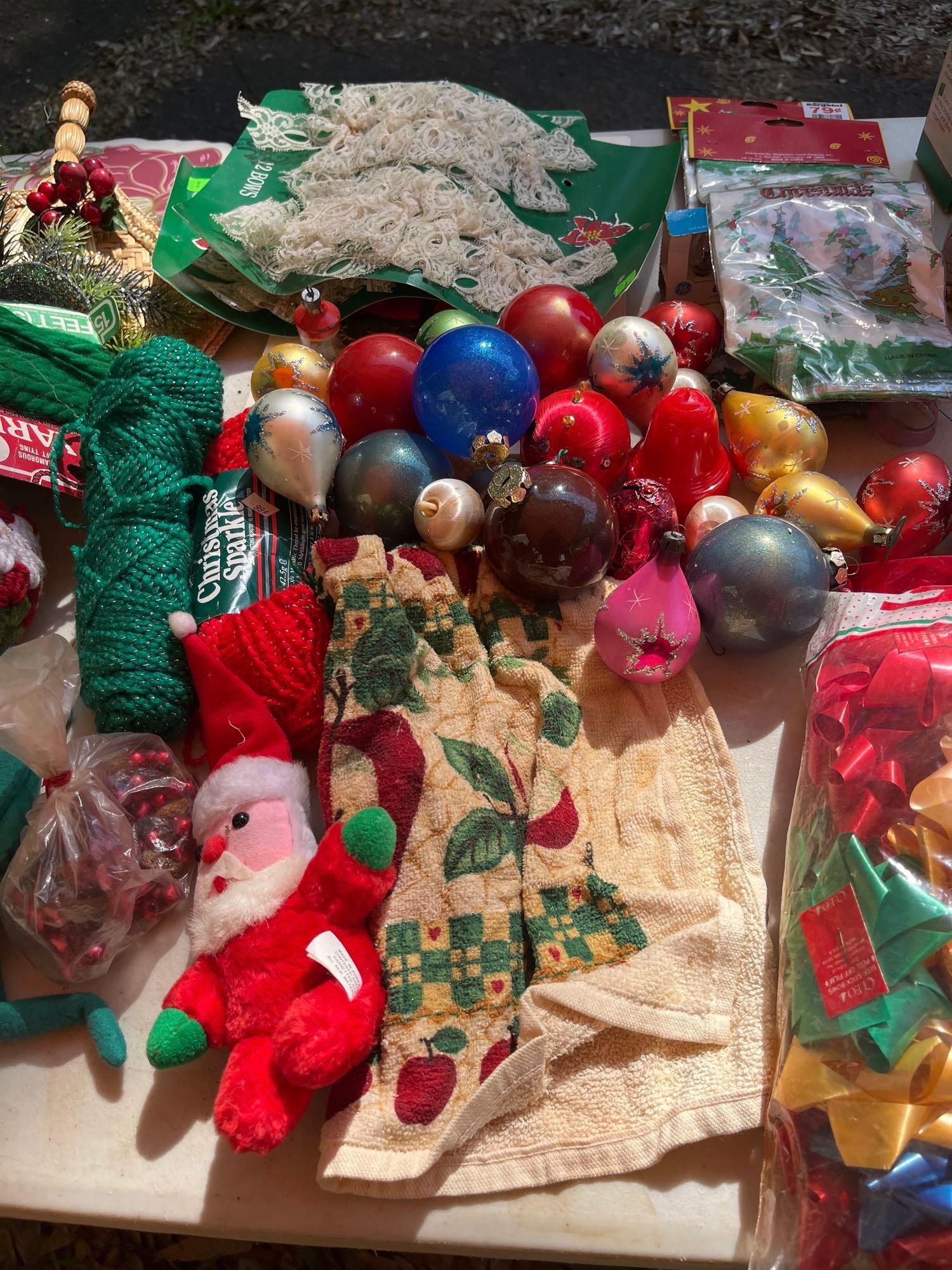 Assorted Christmas Ornaments and Accessories