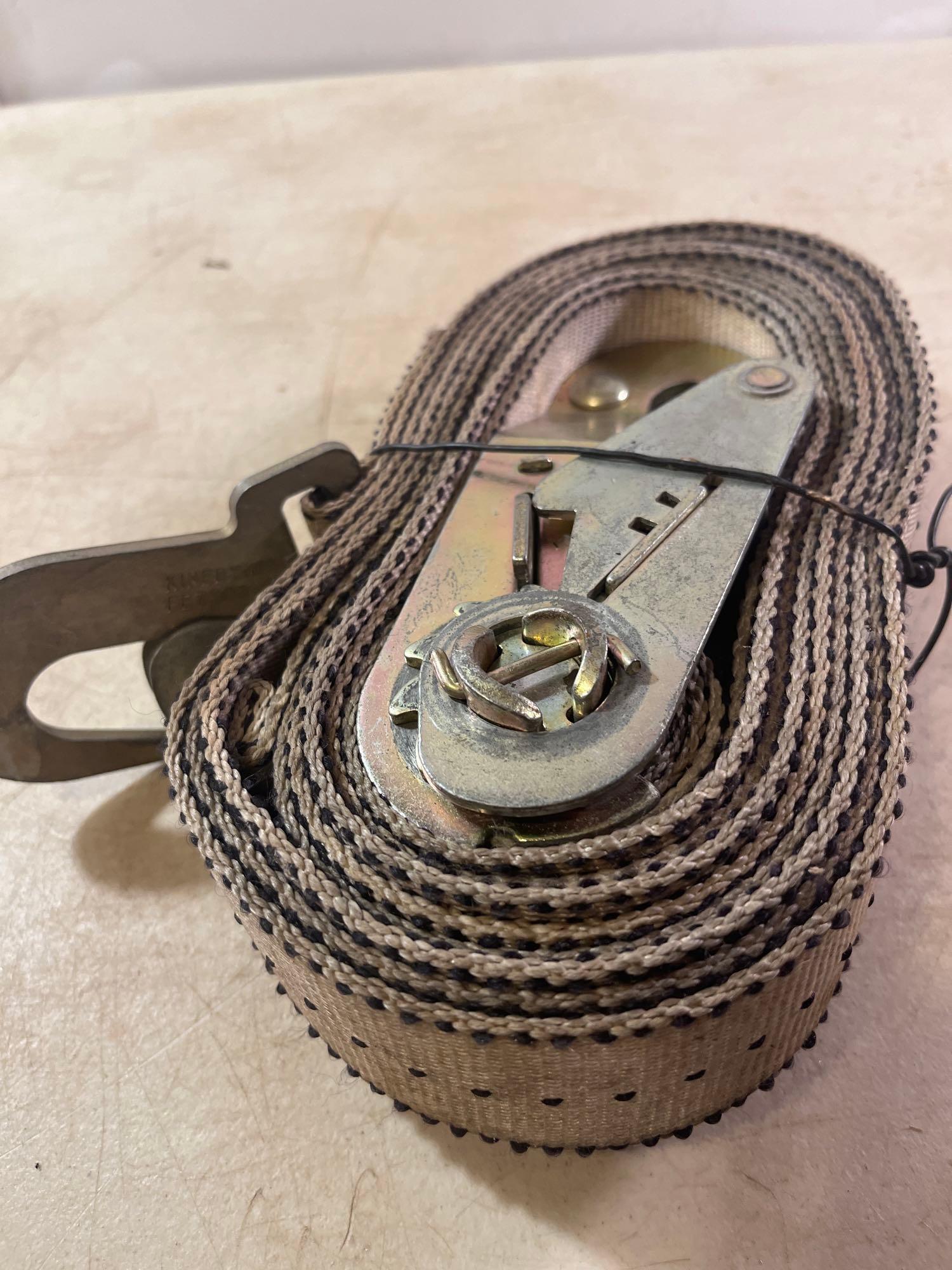 Heavy Duty Cloth Bungee Strap With Metal Handle and Clip