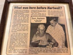 Vintage Newspaper Clippings In Frame