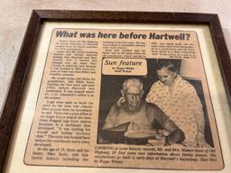 Vintage Newspaper Clippings In Frame