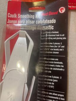 30 New Red Devil Caulk Smoothing Kit
